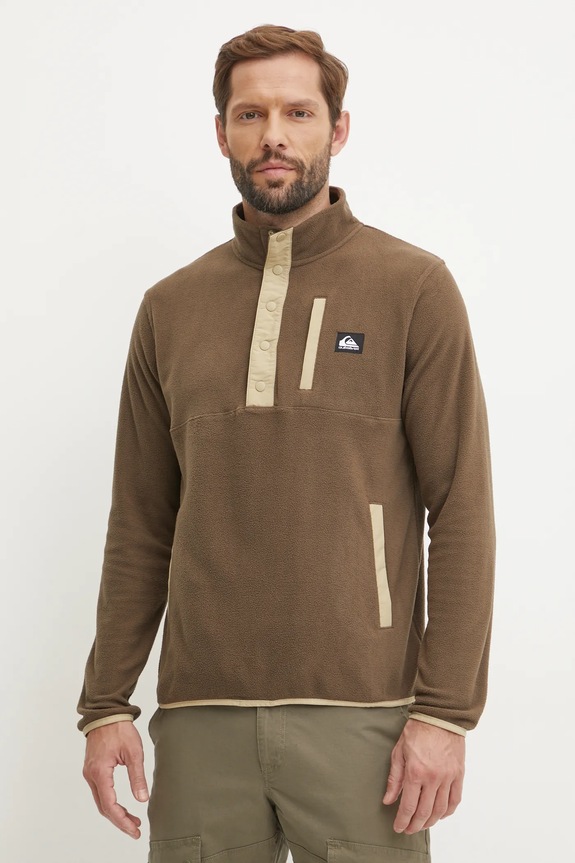 Quiksilver bluza bez kaptura brązowy EQYFT04770