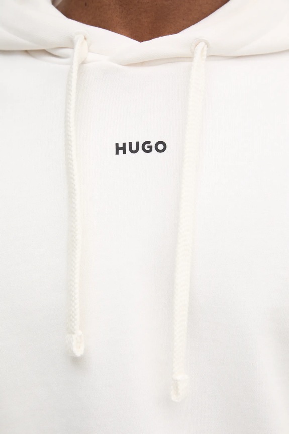 HUGO bluza z kapturem męska bawełniana Dapo 50486478 beżowy