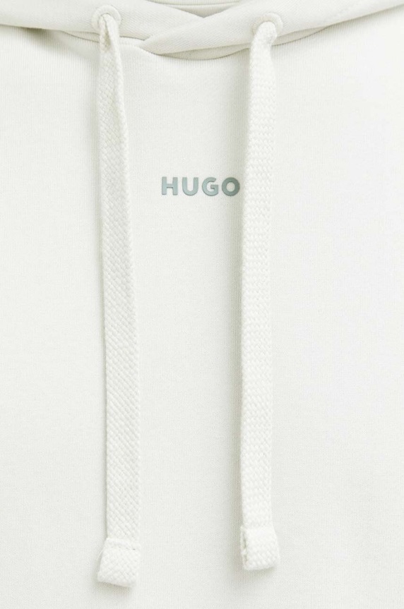 HUGO bluza z kapturem męska bawełniana Dapo 50486478 zielony