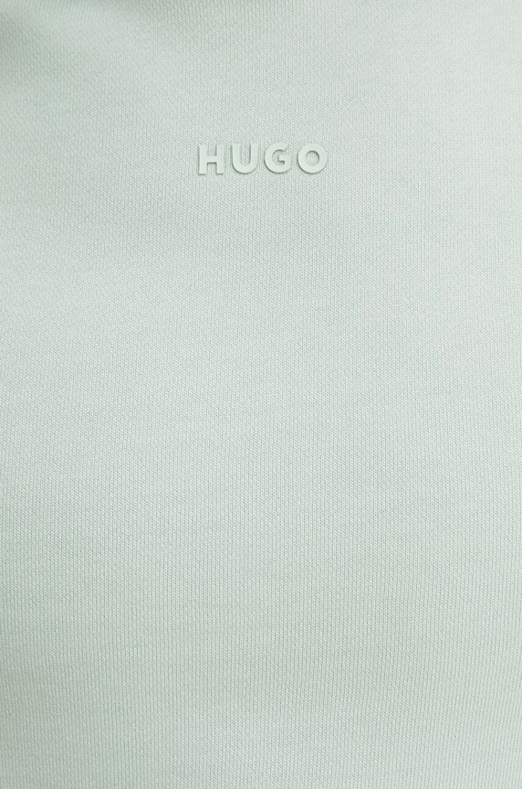 HUGO bluza z kapturem męska bawełniana Dapo 50486478 zielony