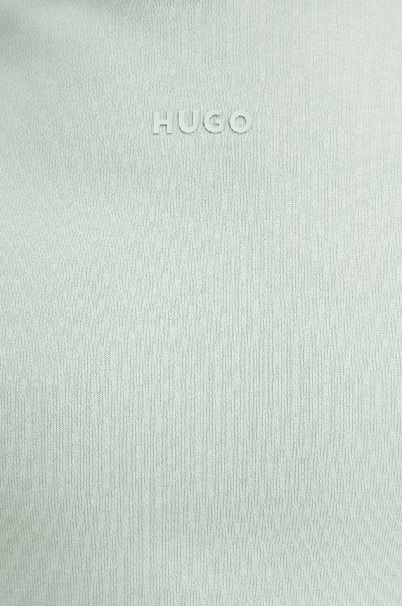 HUGO bluza z kapturem męska bawełniana Dapo 50486478 zielony