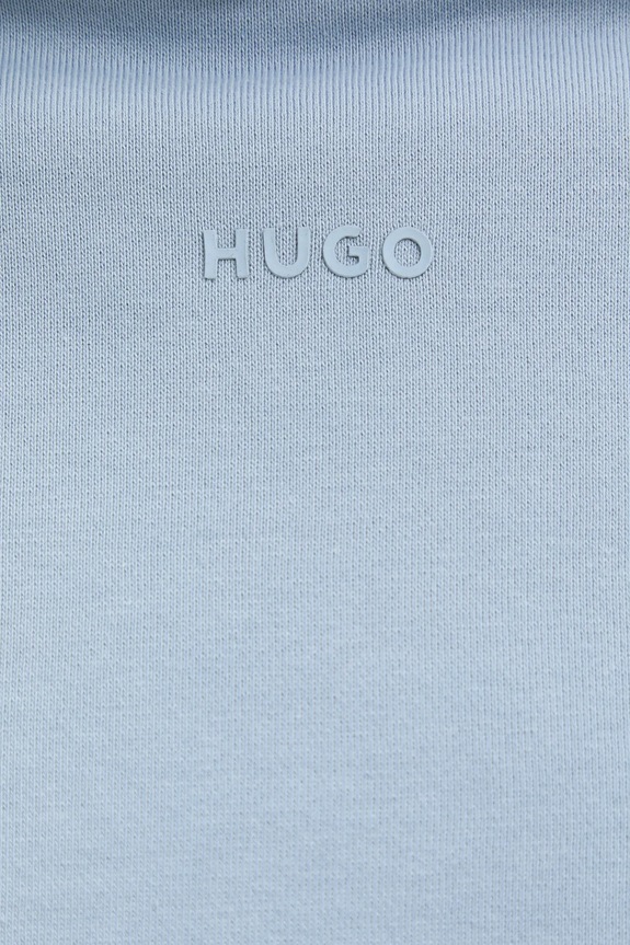 HUGO bluza z kapturem męska bawełniana Dapo 50486478 niebieski