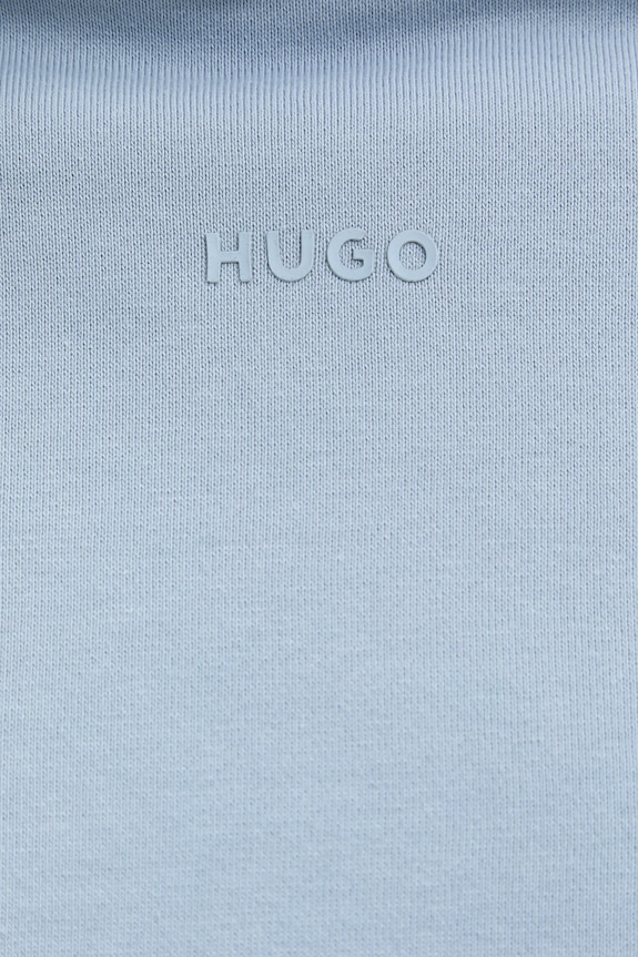 HUGO bluza z kapturem męska bawełniana Dapo 50486478 niebieski