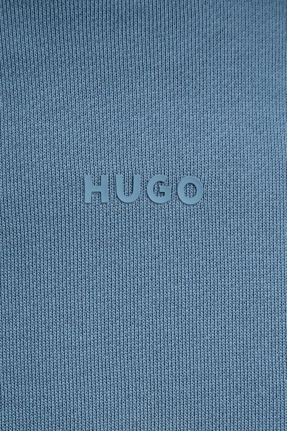 HUGO bluza z kapturem męska bawełniana Dapo 50486478 niebieski
