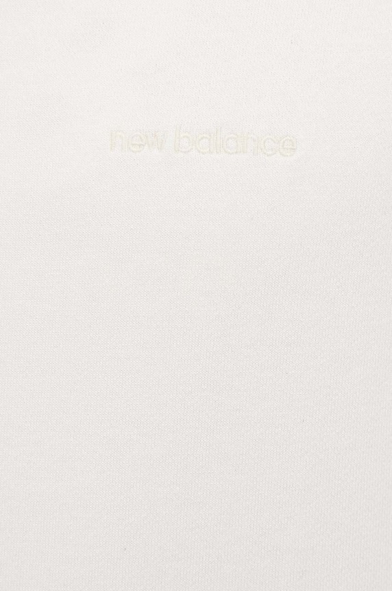 Bavlnená mikina New Balance MT23565GIE béžová