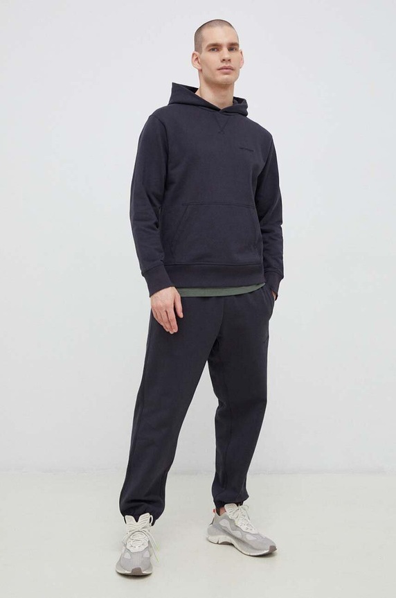 Bavlněná mikina New Balance MT23565PHM šedá SS23