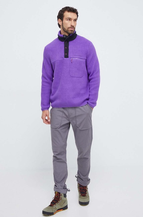 Športová mikina Peak Performance G78899 fialová AW23