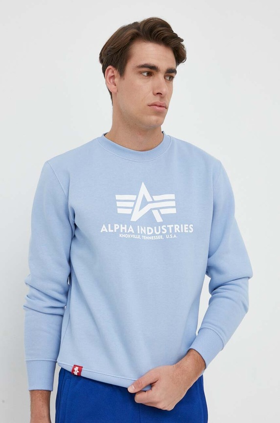 Alpha Industries bluza print albastru 178302.513