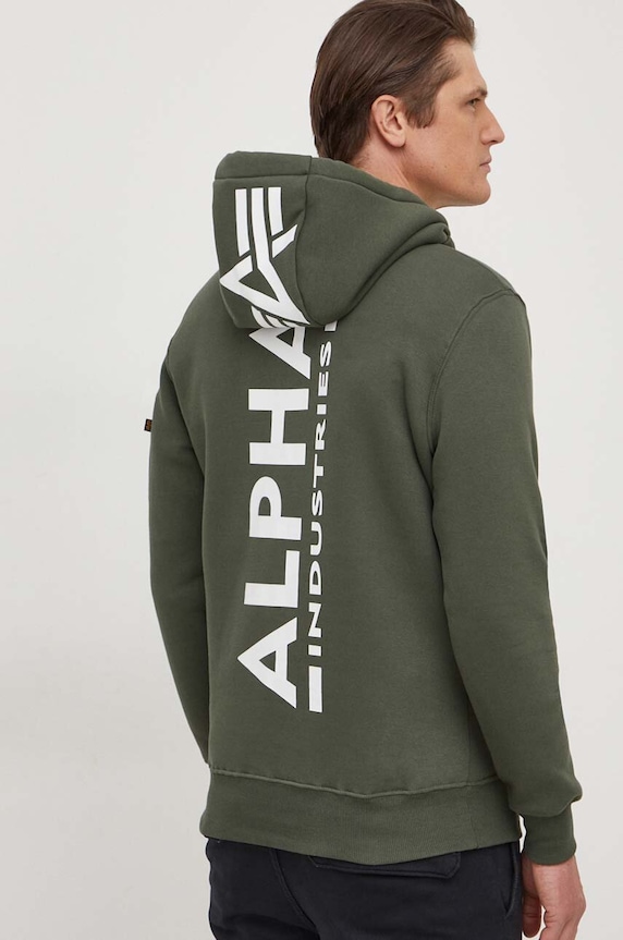 Odzież Alpha Industries bluza 178318 zielony