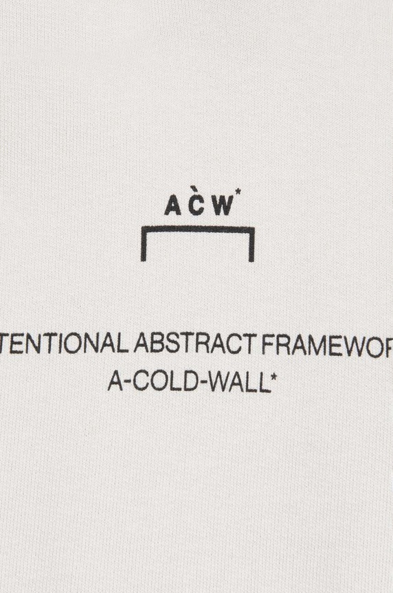 Bavlněná mikina A-COLD-WALL* Brutalist Hoodie šedá ACWMW094