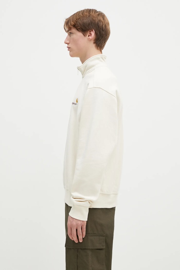 Carhartt WIP bluza Half Zip American Script Sweat I027014 beżowy AA00