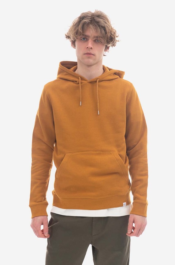 Norse Projects cotton sweatshirt Vagn Classic cotton yellow N20.1276.8127