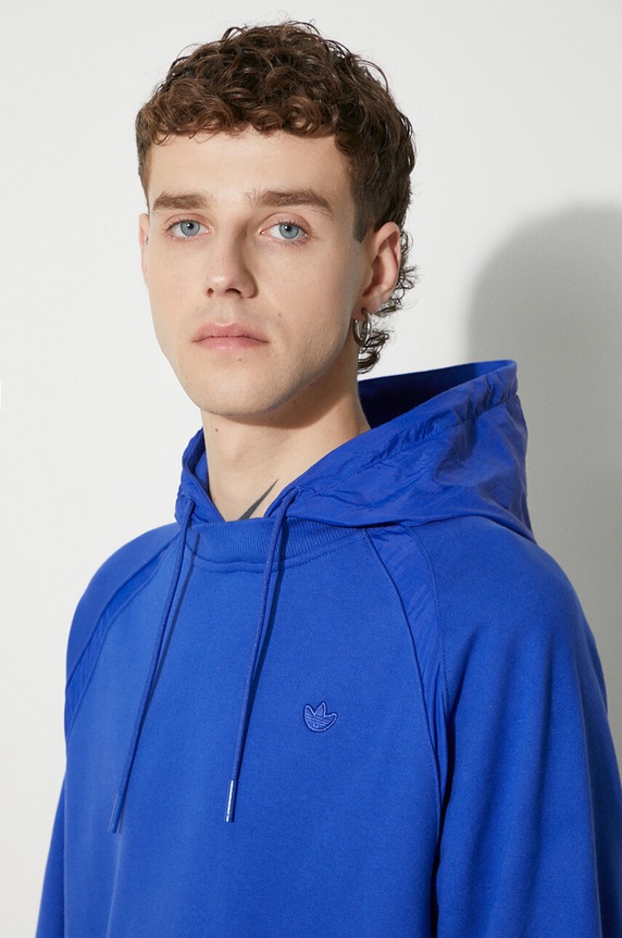 adidas Originals cotton sweatshirt blue HR5456