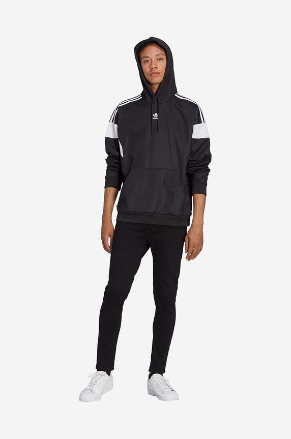 adidas Originals felső Adicolor Classics Cut Line Hoodie HS2065 fekete AW23