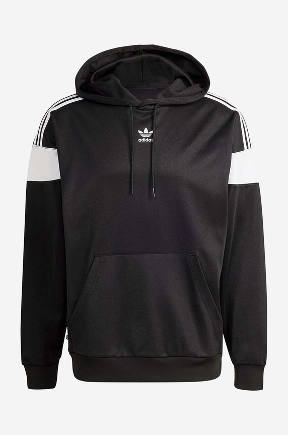 adidas Originals felső Adicolor Classics Cut Line Hoodie fekete HS2065