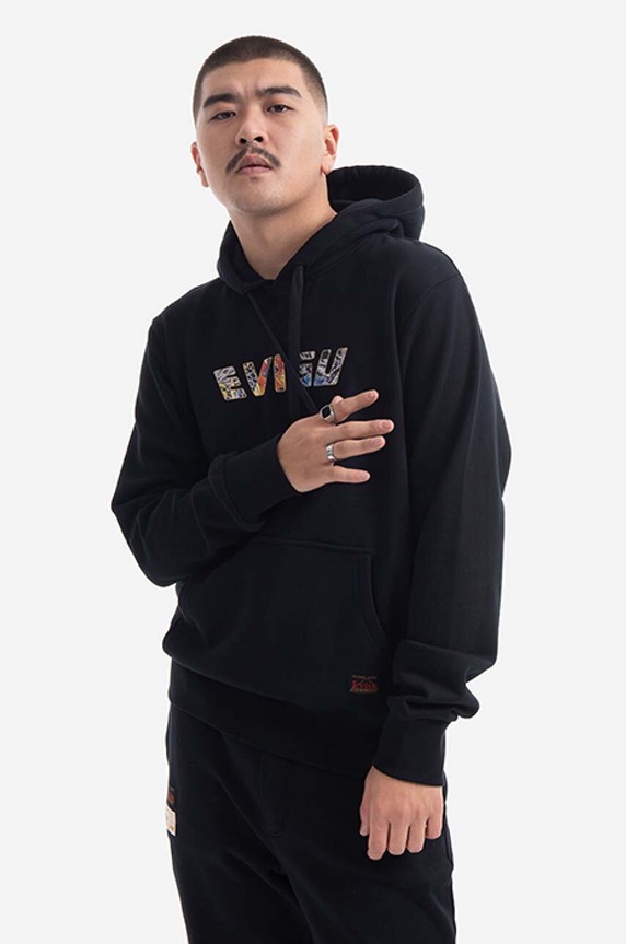 Evisu cotton sweatshirt cotton black 2EAHTM1SW314XXCT.BLKX