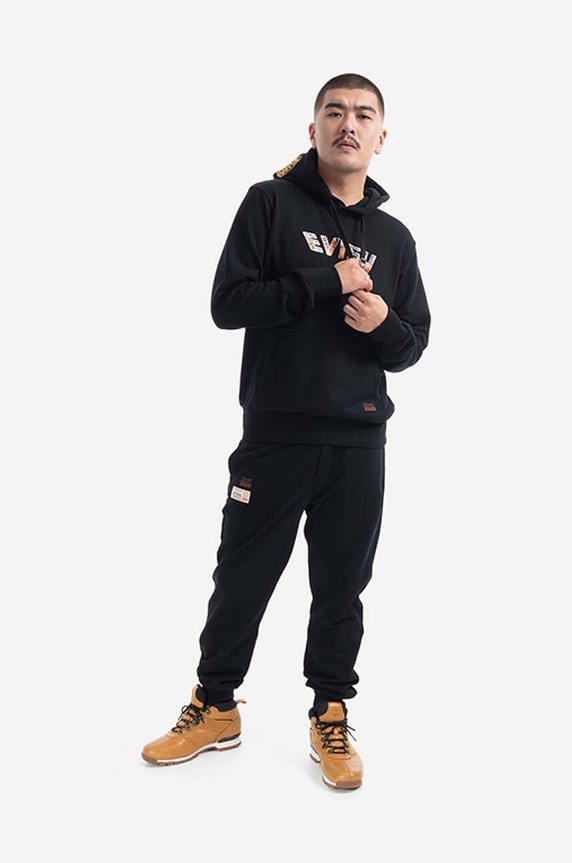Evisu cotton sweatshirt 2EAHTM1SW314XXCT.BLKX black SS23