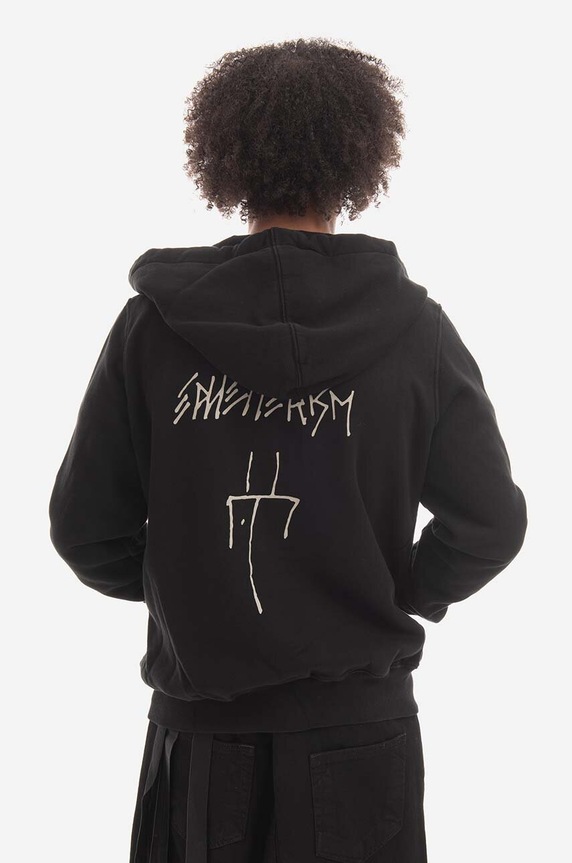 Clothing Rick Owens cotton sweatshirt DU02B4276.FEP1 black