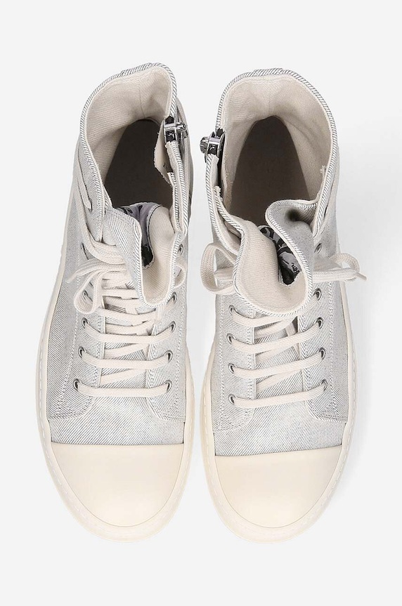 Rick Owens trainers Denim Shoes Sneaks DU01C6800.MMD gray