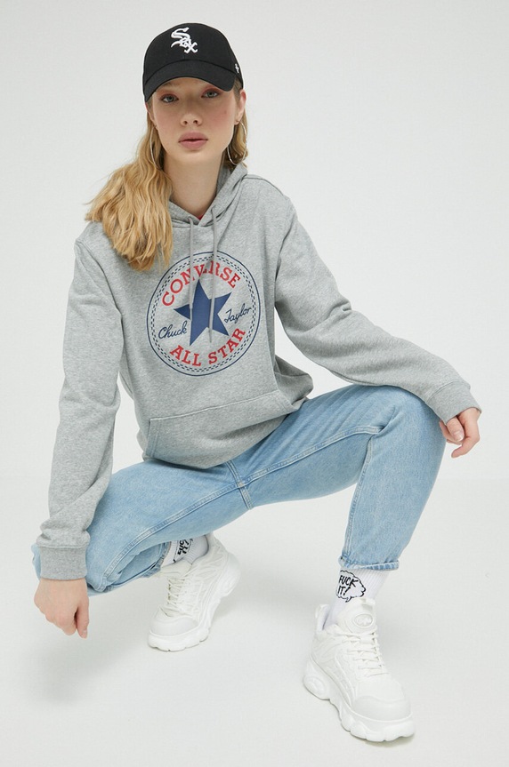 Odzież Converse bluza 10025469.A03 szary
