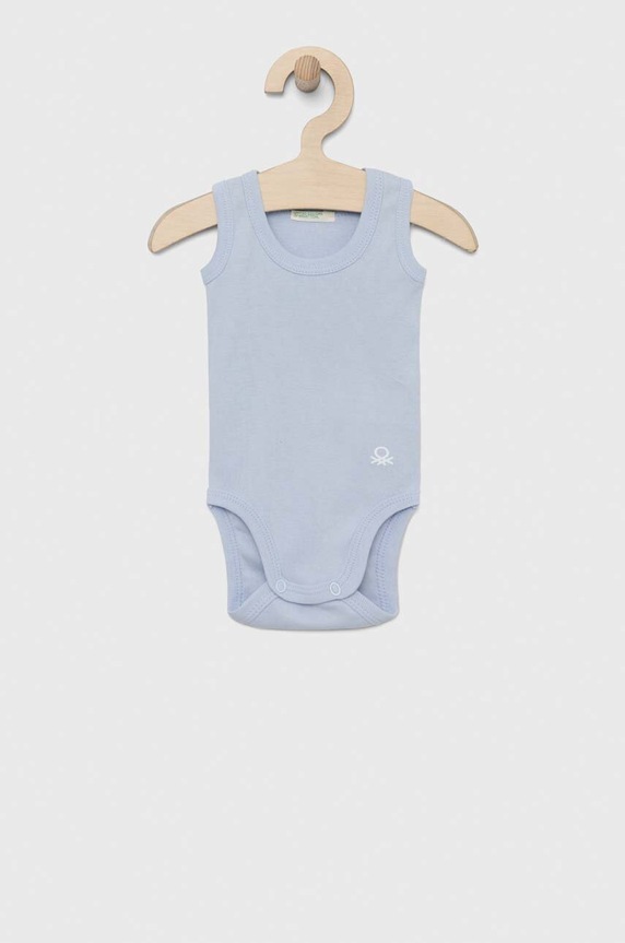 United Colors of Benetton body bawełniane niemowlęce 3-pack 3GI70B136.W.REPROPOSED niebieski SS23