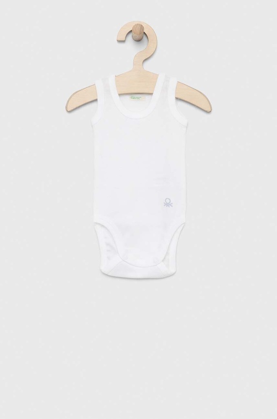 Dziewczynka United Colors of Benetton body bawełniane niemowlęce 3-pack 3GI70B136.W.REPROPOSED niebieski