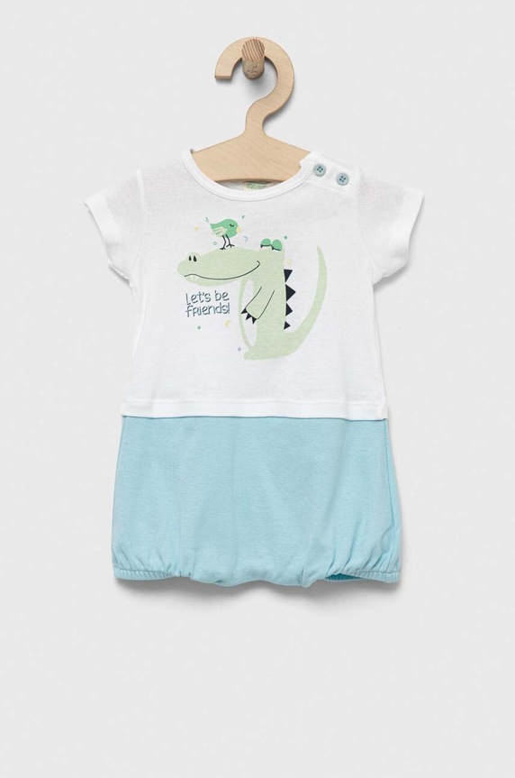 Pamučni kombinezon za bebe United Colors of Benetton Proizvod za bebe plava 3GI70T01A.W.SEASONAL