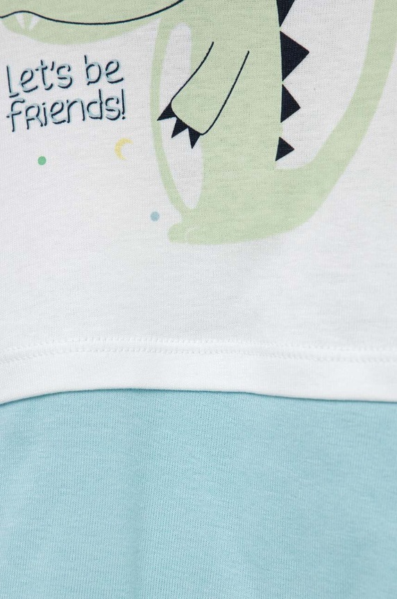 Djevojčice Pamučni kombinezon za bebe United Colors of Benetton 3GI70T01A.W.SEASONAL plava