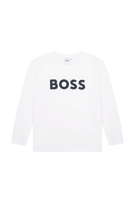 BOSS gyerek pamut póló pamut fehér J25P25.102.108