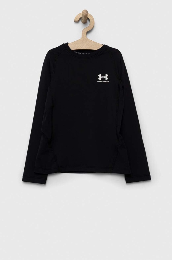 Παιδικό μακρυμάνικο Under Armour με ελαστάν μαύρο UAR.1361731001