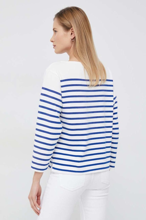Odzież Polo Ralph Lauren longsleeve bawełniany 211891523 niebieski