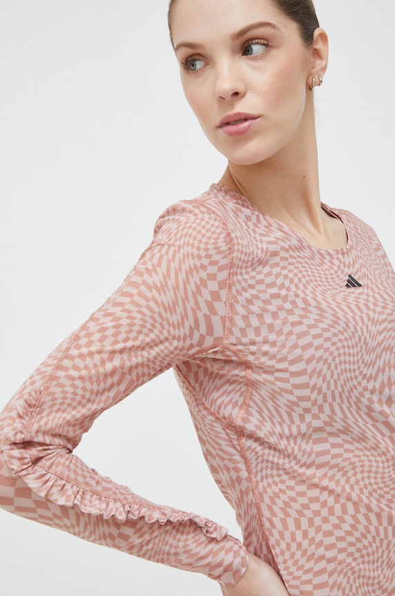 Longsleeve adidas Performance μπεζ HT7324