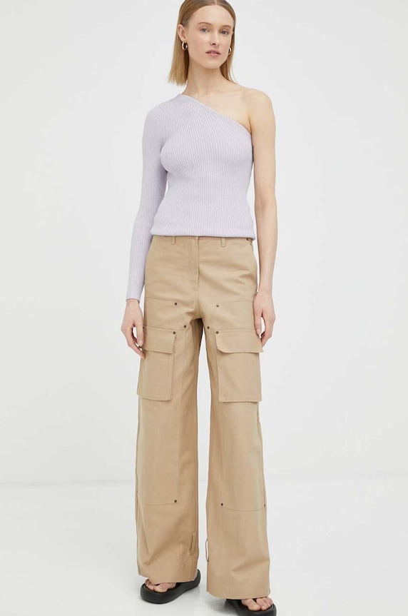 Remain sweter 5001722779 fioletowy SS23