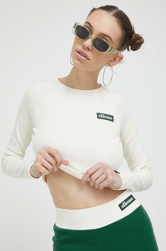 Ellesse longsleeve aplikacja beżowy SGR17947