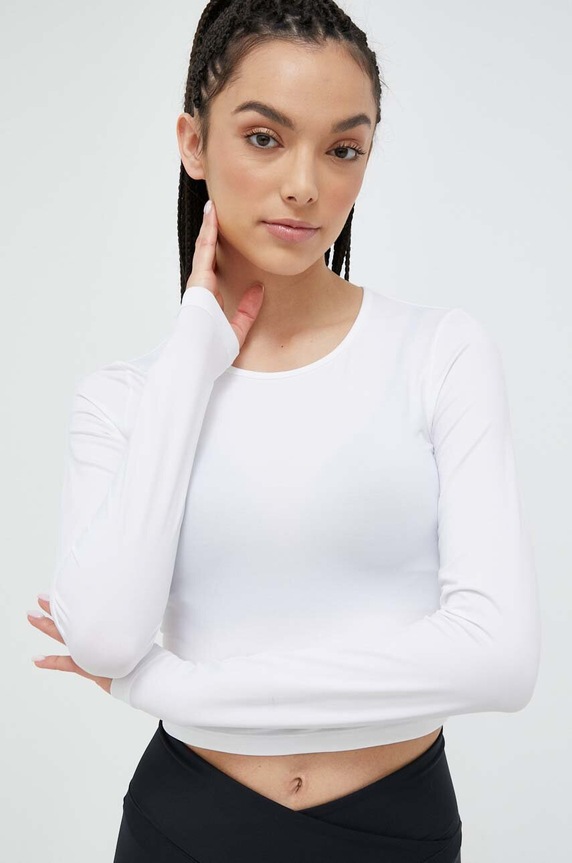 Casall longsleeve do jogi z elastanem biały 21168