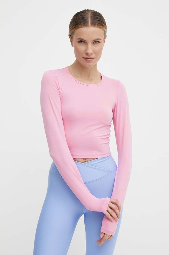 Casall longsleeve do jogi z elastanem różowy 21168