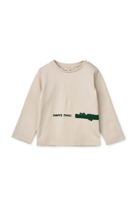 Παιδικό βαμβακερό μακρυμάνικο Liewood βαμβάκι μπεζ LW15384