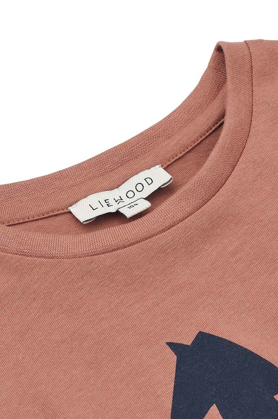 Мальчик Хлопковый детский лонгслив Liewood LW15384 розовый
