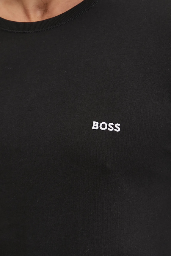 Bavlnené tričko s dlhým rukávom BOSS 3-pak LSShirtRN 3P Classic 50492321