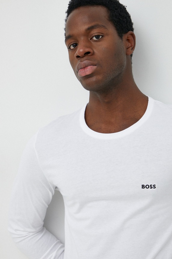 Bavlnené tričko s dlhým rukávom BOSS 3-pak LSShirtRN 3P Classic 50492321