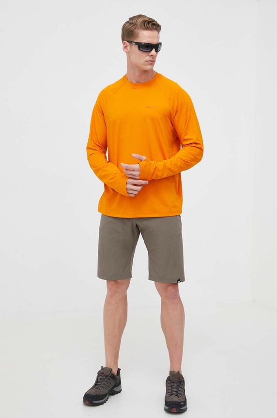 Marmot longsleeve sportowy Windridge M14153 pomarańczowy SS24