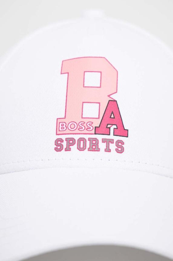 Шапка с козирка BOSS 50493408 бял SS23