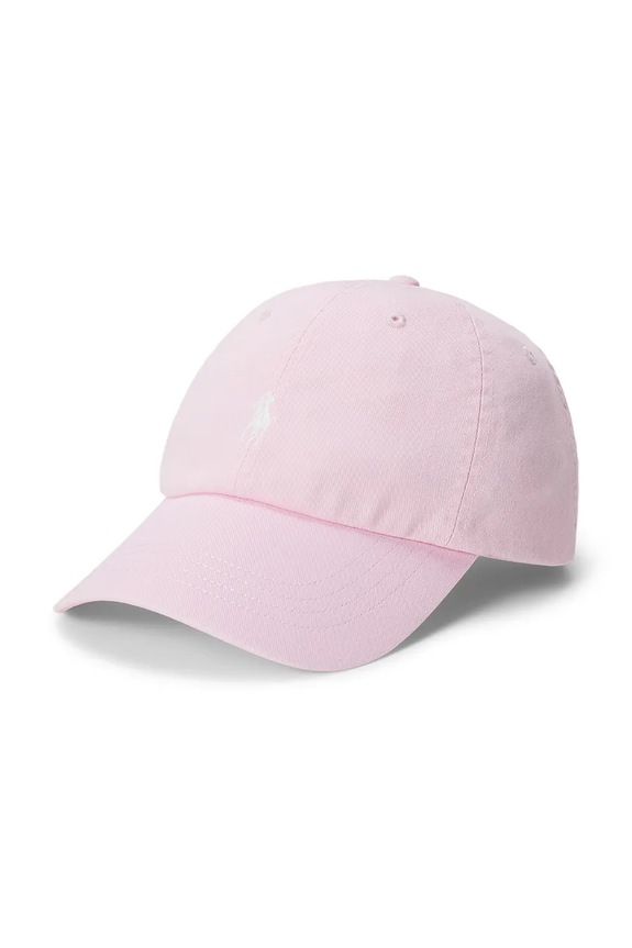 Polo Ralph Lauren baseball kapa pamučna za žene roza 211912843