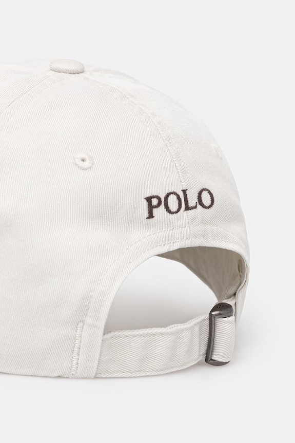 Akcesoria Polo Ralph Lauren czapka bejsbolówka damska bawełniana 211912843 szary