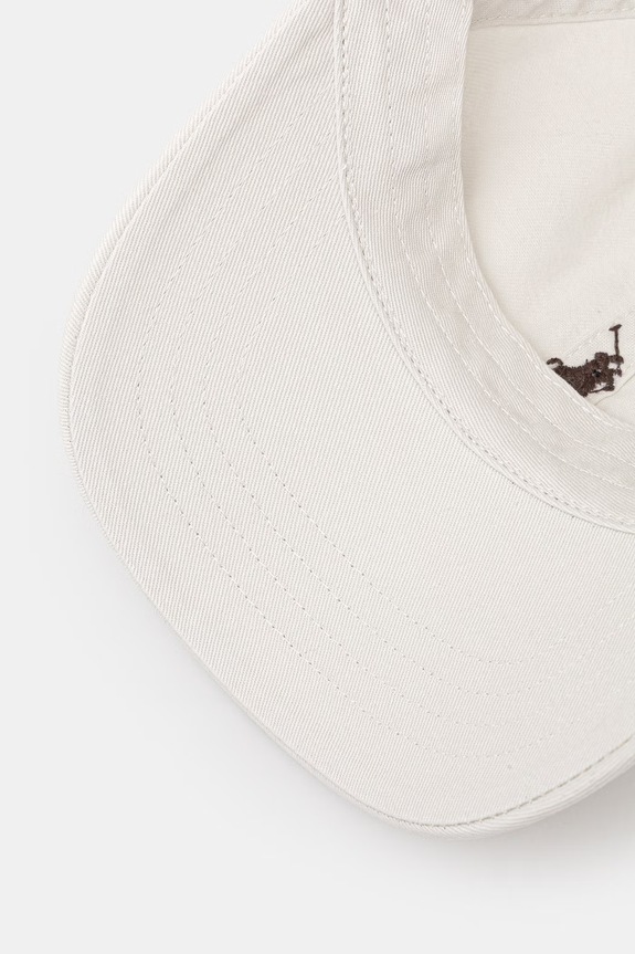 Polo Ralph Lauren czapka bejsbolówka damska bawełniana szary 211912843