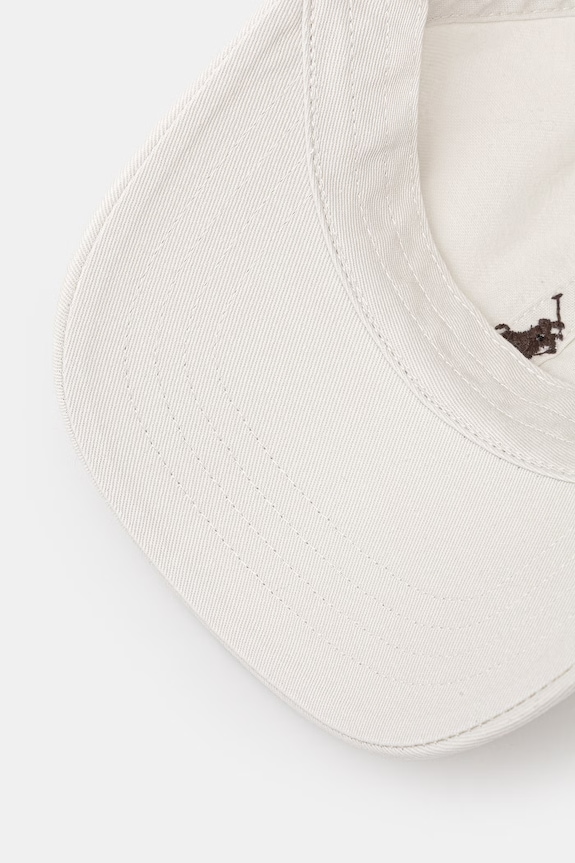 Polo Ralph Lauren czapka bejsbolówka damska bawełniana szary 211912843