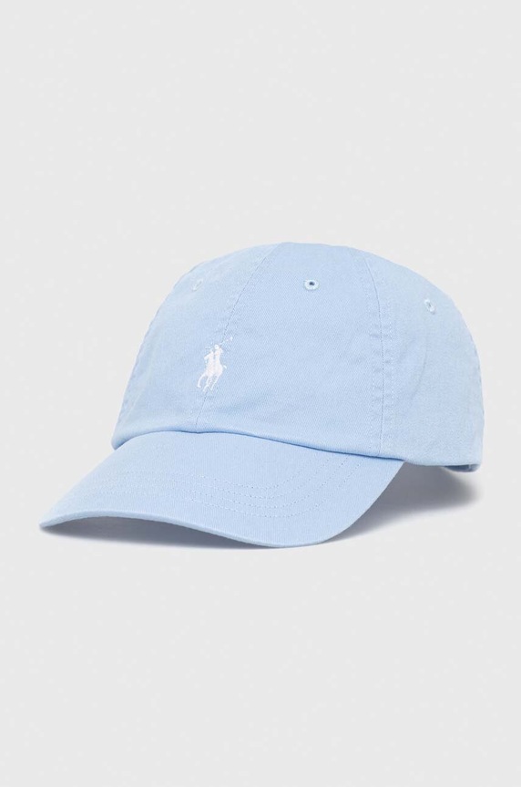 Βαμβακερό καπέλο του μπέιζμπολ Polo Ralph Lauren βαμβάκι μπλε 211912843