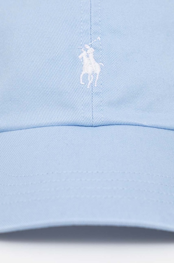 Βαμβακερό καπέλο του μπέιζμπολ Polo Ralph Lauren μπλε 211912843