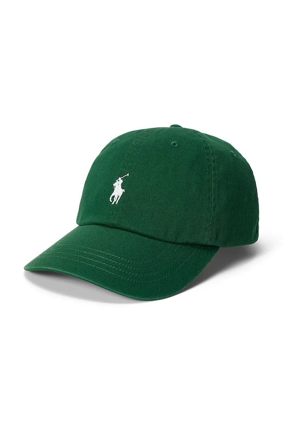 Polo Ralph Lauren baseball kapa pamučna za žene zelena 211912843