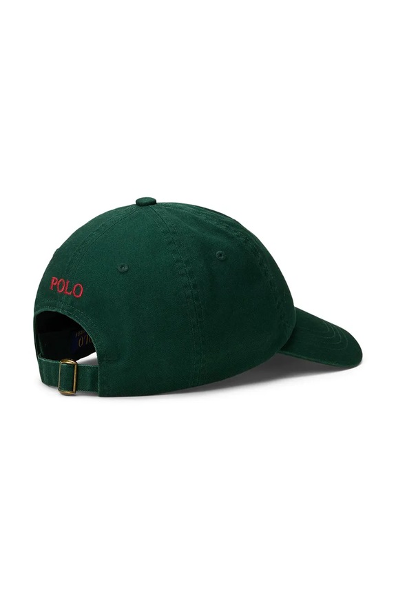 Polo Ralph Lauren бейзболна шапка дамска памучна 211912843 зелен SS26